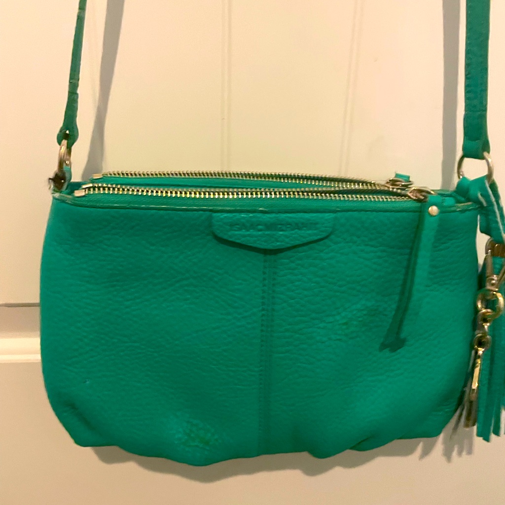 Isaac Mizrahi Crossbody Apple Green Purse